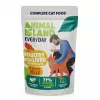 Märg kassitoit animal island Everyday — Vasika- ja linnuliha maksaga, 4 x 85 g kotikest, 9,5% valku, 83% niiskust