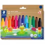 Viltpliiatsid Staedtler Noris junior Jumbo — 12 tk, paksud pestavad otsad lastele