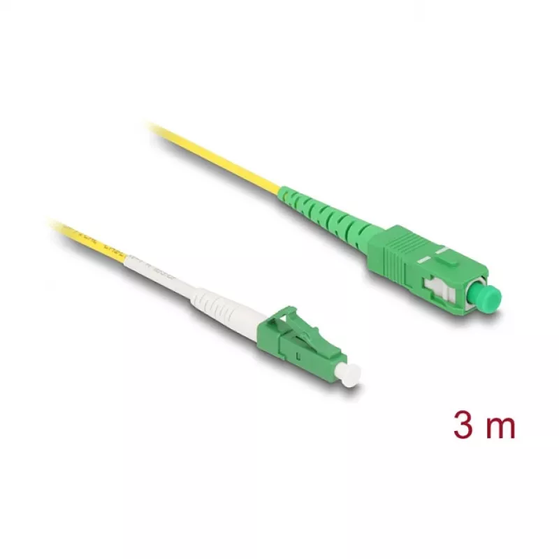 DeLOCK InfiniBand/fiiberoptiline kaabel 3 m LC SC Kollane 83862