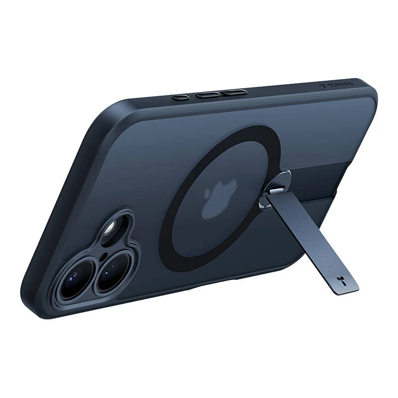 Torras Pstand Spin ümbris iPhone 16 jaoks (must)