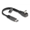 DeLOCK USB 2.0 lame lintkaabel USB USB-C isane USB USB-C isasele nurga all PD 3.0 60 W 14 cm must