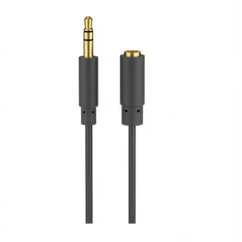 Wentronic Goobay 3,5 mm pikenduskaabel, must, 5 m - 3,5 mm pistik (3-kontaktiline, stereo) > 3,5 mm pesa (3-kontaktiline, stereo) (97122)