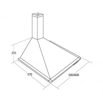 Cooker hood Akpo WK-5 Elegant Turbo 60 Stainless Steel