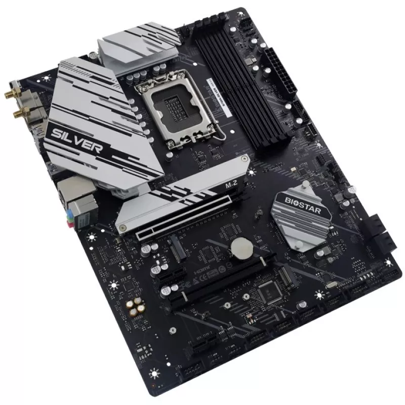 Biostar B760A-SILVER emaplaat, Intel B760, LGA 1700, ATX, DDR5
