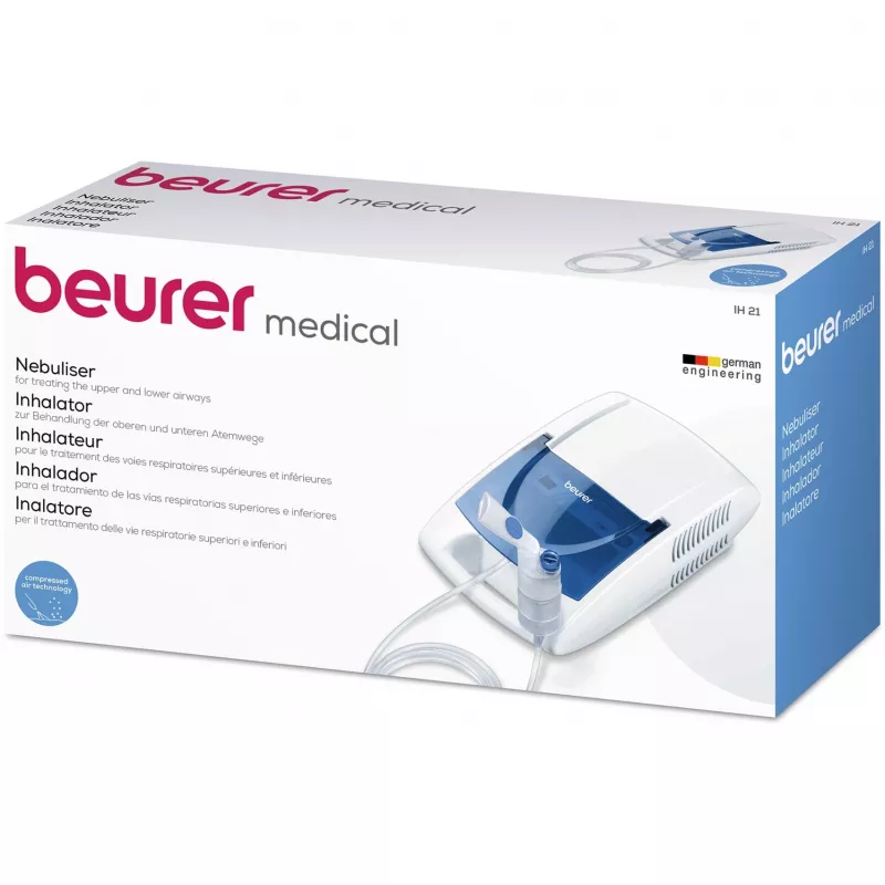 Inhalaator Beurer IH 21 kaasaskantav nebulisaator, valge/sinine