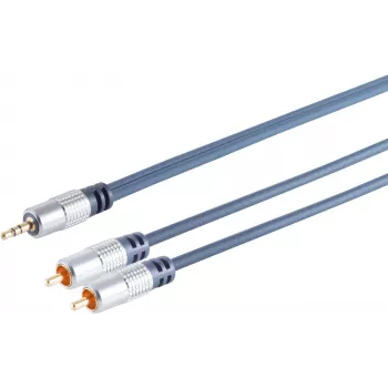 Audio kaabel ShiverPeaks 30832-MHQ — 2x RCA (stereo) to 3.5 mm jack, 1.5 m