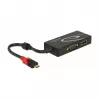 USB-graafikaadapter DeLOCK 87730 3840 x 2160 pikslit Must