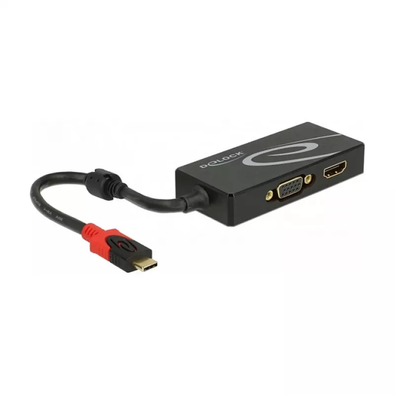 USB-graafikaadapter DeLOCK 87730 3840 x 2160 pikslit Must