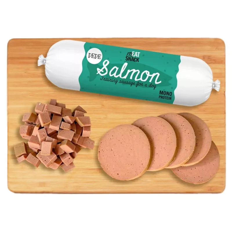 PAKA ZWIERZAKA Pepe Sausage Salmon - koeramaius - 200g