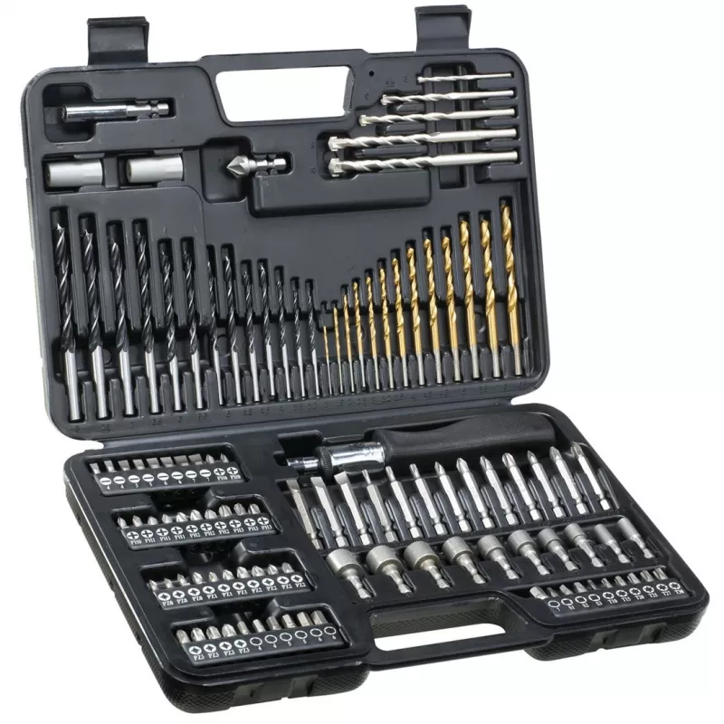 Puuriterade komplekt DeWALT DT0109-QZ — 109 tk müüritise, metalli ja puidu jaoks koos kandekohvriga