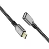 USB 3.2 Gen2 Type-C USB-C/F pikenduskaabel, PD, 1 m