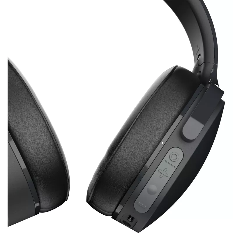 Peaklappkõrvaklapid Skullcandy Hesh Evo — juhtmega ja Bluetooth 5.0, 36 h aku, USB-C, 3,5 mm, kokkupandavad, mürasummutavad, must