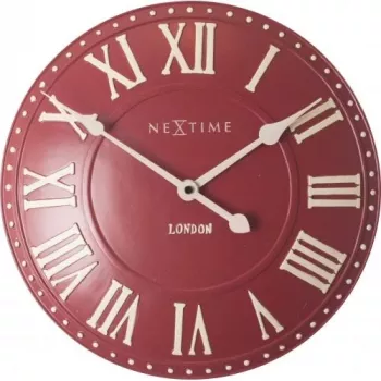 NeXtime kell 3083ro London Roman, Ø34,5 cm, seinale, punane/valge