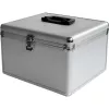 MEDIARANGE BOX76 - karbikorpus - 300 plaadile - Hõbedane - Flanell - Plast - Puit - 120 mm - Alumiinium