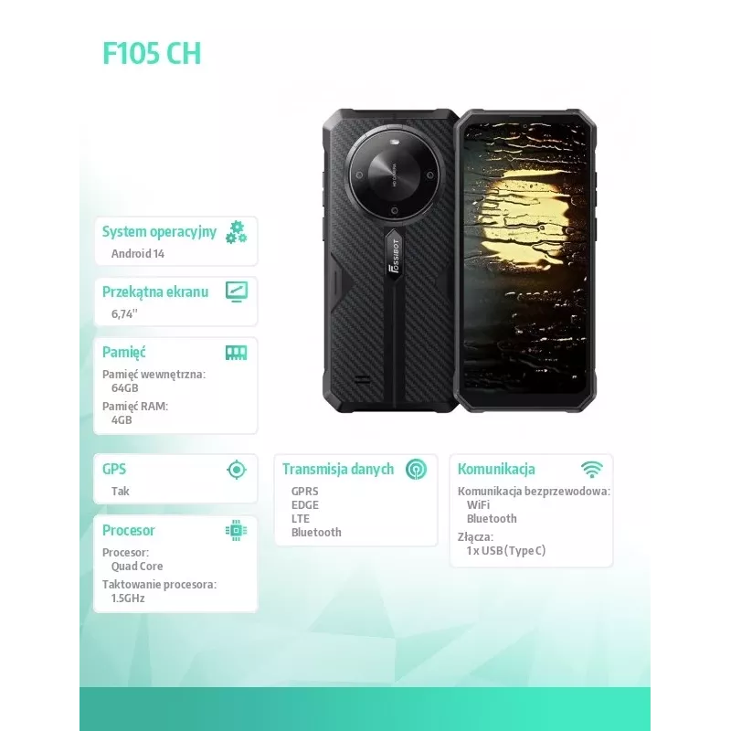 Nutitelefon FOSSiBOT F105 must Ch — FOSSIBOTF105MustCH