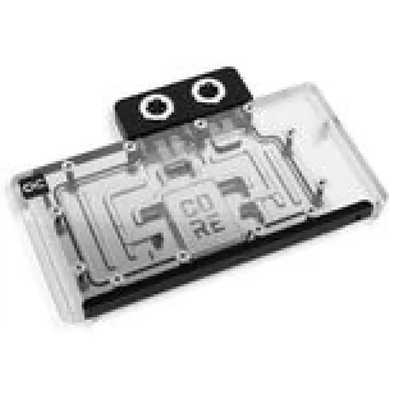 Vedelikjahutusplokk Alphacool Core RX 9070 XT Swift+ Transparent Chrome GPU-le