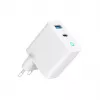 Gembird TA-UC-PDQC65L-W-01 mobiilseadme laadija universaalne valge AC kiirlaadimine siseruumides