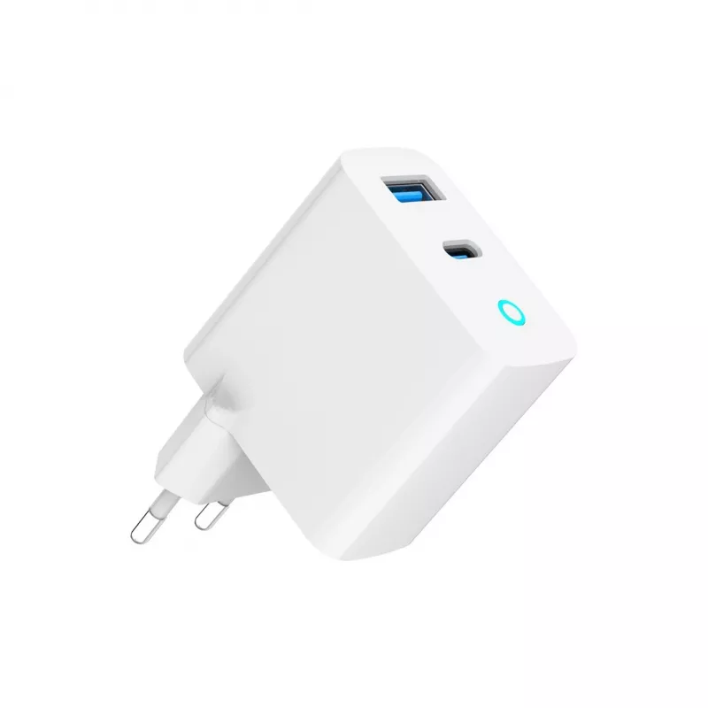 Gembird TA-UC-PDQC65L-W-01 mobiilseadme laadija universaalne valge AC kiirlaadimine siseruumides