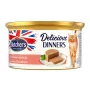 Märg kassitoit butcher's Mousse Delicious Dinners lõhe ja krevettidega 85 g, valk 9,5%, rasv 4%
