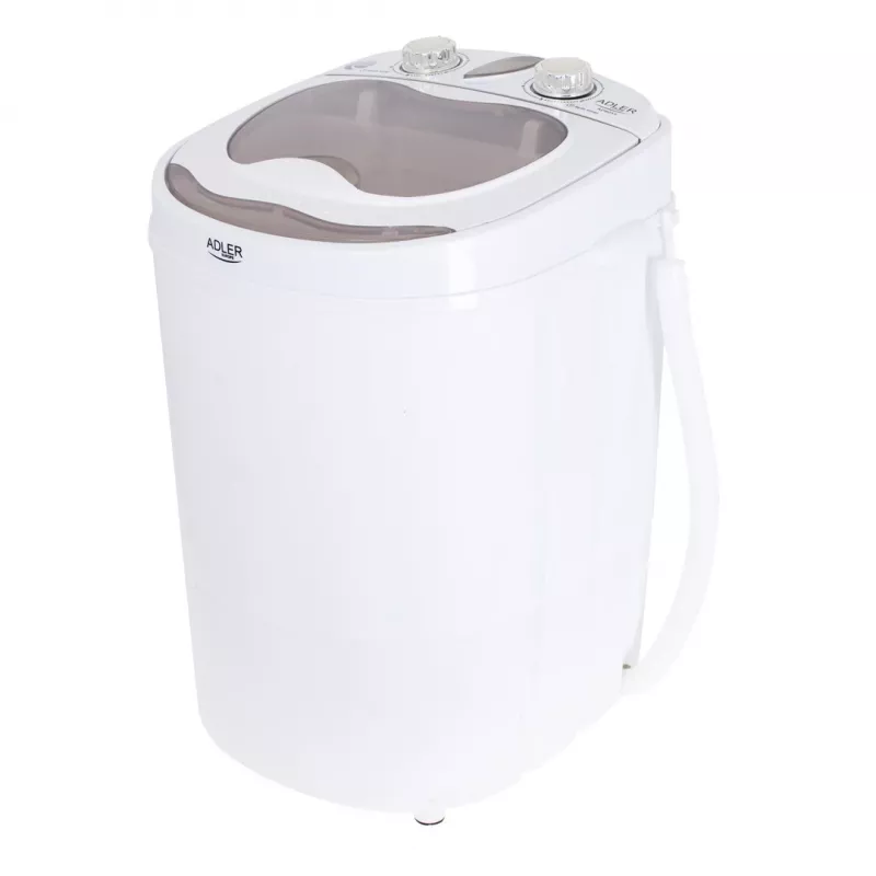 Pealtlaetav pesumasin Adler AD 8055, kaasaskantav 3 kg mahutavusega, kreemjas, pöördnuppjuhtimine, 150 W