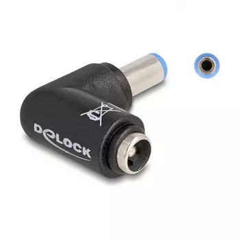 DeLOCK 80794 juhtmepistik DC 5.5 x 2.1 Must isane/emane
