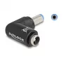 DeLOCK 80794 juhtmepistik DC 5.5 x 2.1 Must isane/emane