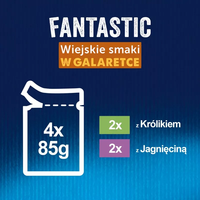 Felix Fantastic küülik, lammas - märgtoit kassidele 340 g (4x 85 g)