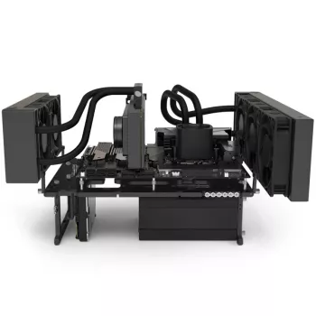 Streacom BC1 V2 must, ATX tugi, alumiinium, must