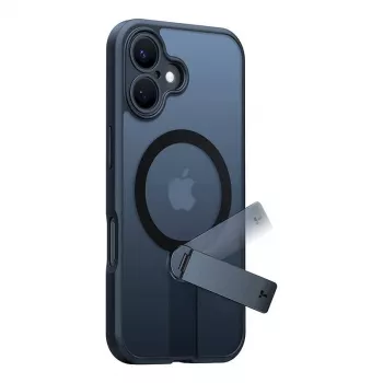 Torras Pstand Spin ümbris iPhone 16 jaoks (must)