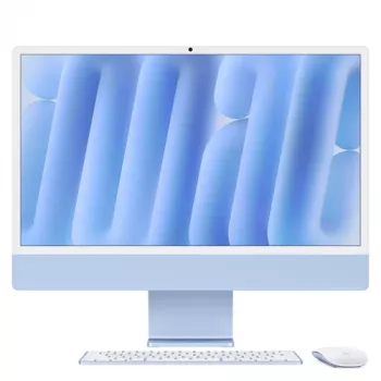 Apple iMac24 sinine/M4-10C-CPU 10C-GPU/16GB/256GB SSD/NK-ID-German/MM2/1GB Ethernet