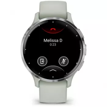 Garmin Venu 3S 3.05 cm (1.2) AMOLED 41 mm Digital 390 x 390 pikslit Puutetundlik ekraan Hall, Hõbedane Wi-Fi GPS (satelliit)