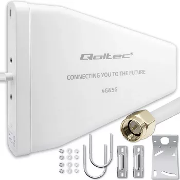 Väline 4G/5G LTE antenn QOLTEC 9 dBi, N-ema konnektor, 3 m kaabel
