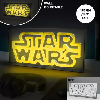 LED-neoonvalgusti Paladone Star Wars disain PP13123SW — dekoratiivne LED-silt seinale või riiulile