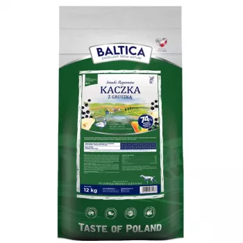 BALTICA piirkondlikud maitsed Keskmistele ja suurtele tõugudele Part pirniga - kuiv koeratoit - 12kg