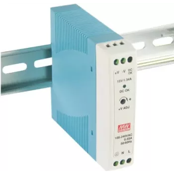 Toiteplokk MEAN WELL MDR-20-12 20W sinine valge