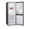 Külmik-sügavkülmik MPM MPM-215-KB-39/E — 215 L, alumine sügavkülmik, tume inox, pööratavad uksed, LED-valgusti