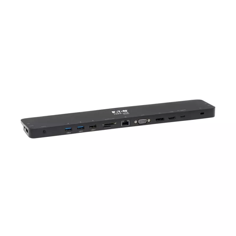 USB-C dokk, kolmekordne ekraan - 4K HDMI ja DP, VGA, USB 3.2 Gen 1, USB-A/C jaotur, GbE, 100 W PD laadimine