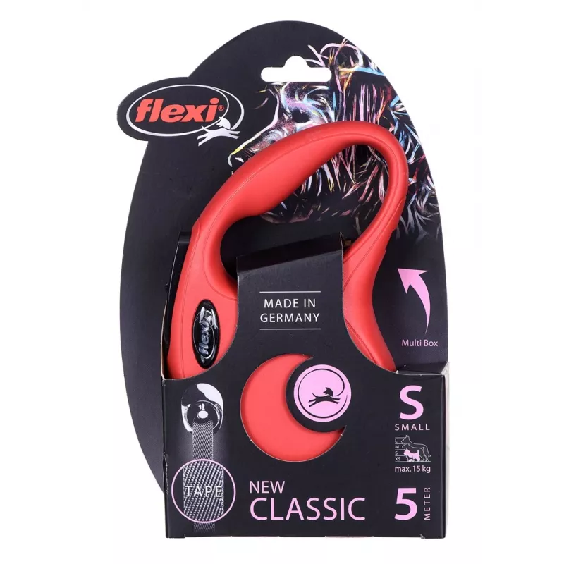 FLEXI uus Classic S - sissetõmmatav jalutusrihm - 5 m