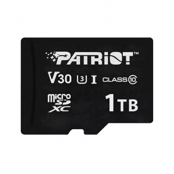 MicroSDXC mälukaart PATRIOT VX Series 1 TB — UHS‑I, Class 10, U3, V30, 90 MB/s lugemine, 80 MB/s kirjutamine