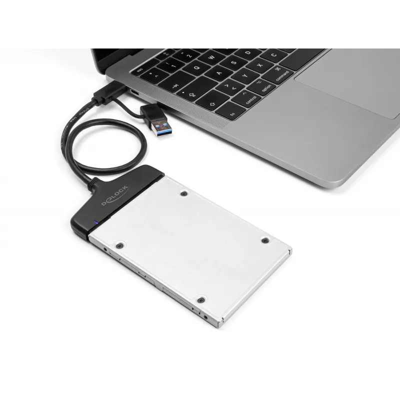 DeLOCK USB SATA-le muundur 6 Gb/s USB USB-C Type-A 0,3 m