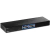 TRENDnet TEG S17 - lüliti - 16 x 10/100/1000 - riiulile paigaldatav