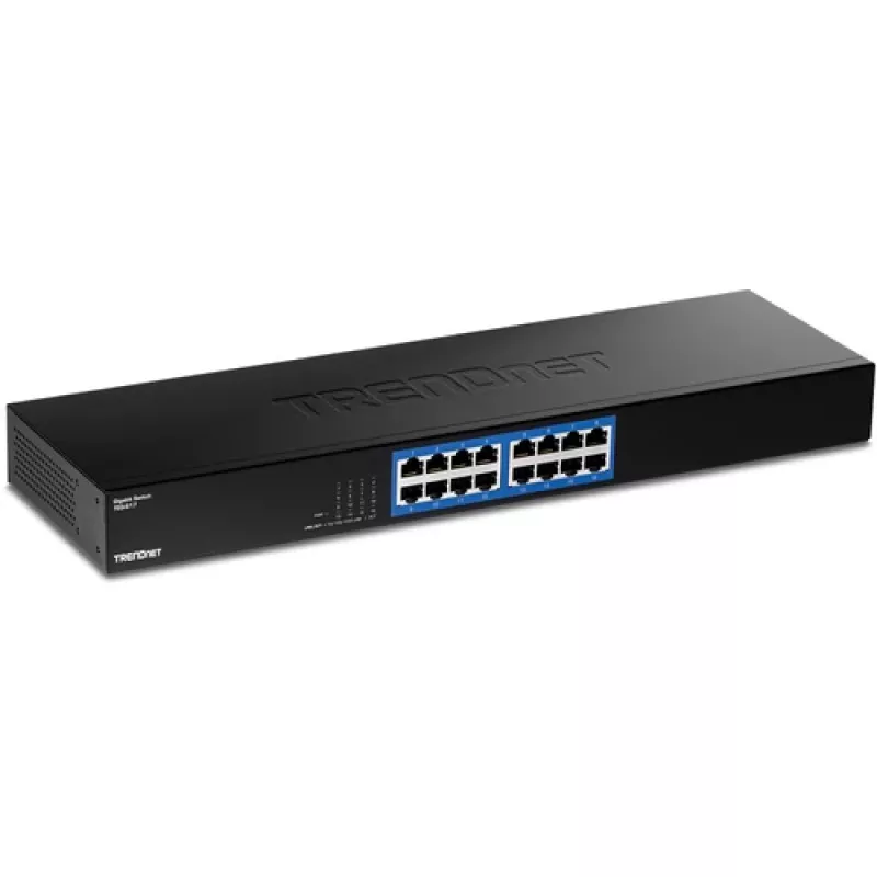 TRENDnet TEG S17 - lüliti - 16 x 10/100/1000 - riiulile paigaldatav