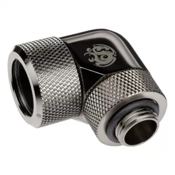 Adapter 90° BitsPower Advanced Multi-Link G1/4 tolli AG kuni 16 mm OD kõvatoru, pööratav