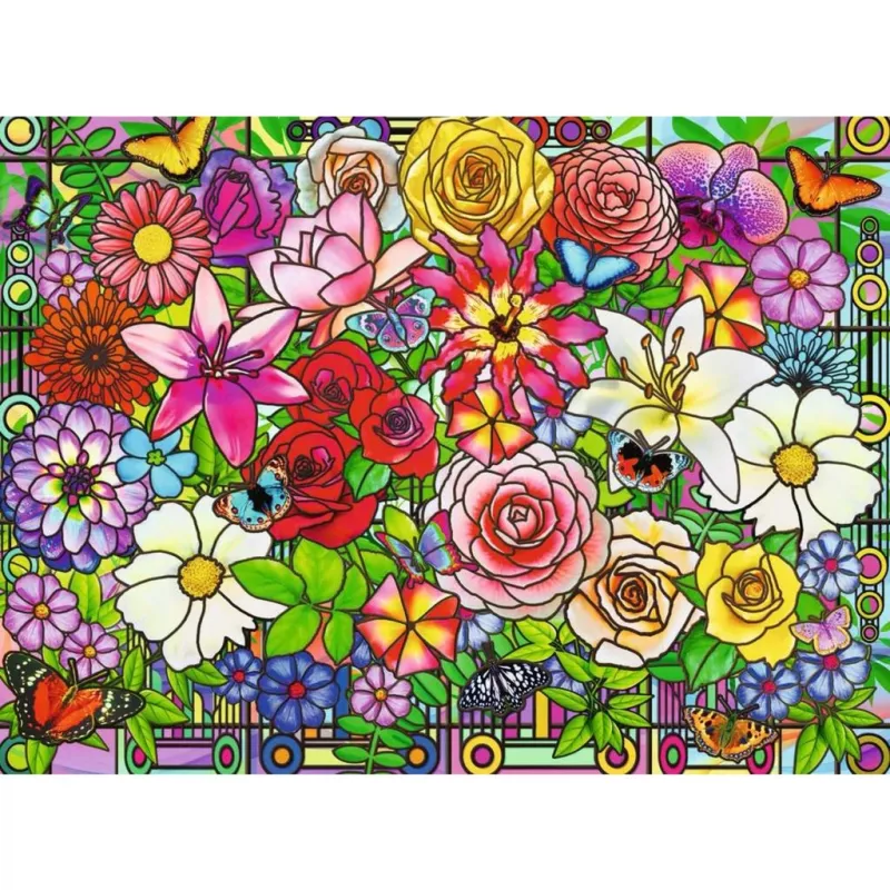 Pusle Ravensburger Feel Well & Puzzle - Lilleaken, 100 tükki, taktiilsed elemendid