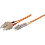 Tecline exertis Connect - patch-kaabel - SC mitmerežiimiline (M) LC mitmerežiimilisega (M) - 15 m - fiiberoptiline - 50/125 mikromeetrit - OM2 - oranž (85615)