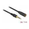 Audio kaabel DeLOCK 85629 1 m 3,5 mm must