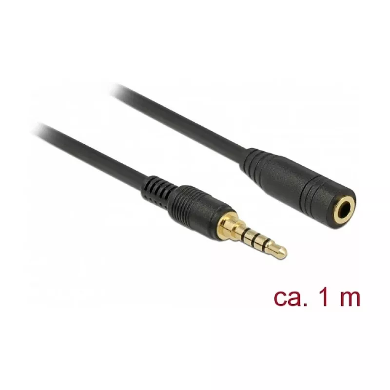 Audio kaabel DeLOCK 85629 1 m 3,5 mm must