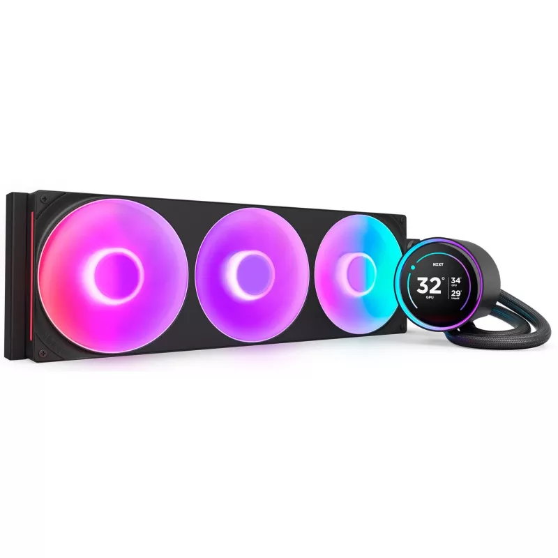 Kraken Elite 420 RGB 420 mm, vedelikjahutus must