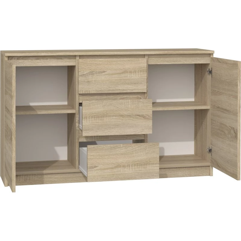 Topeshop KOMODA 2D3S DĄB SONOMA kummut