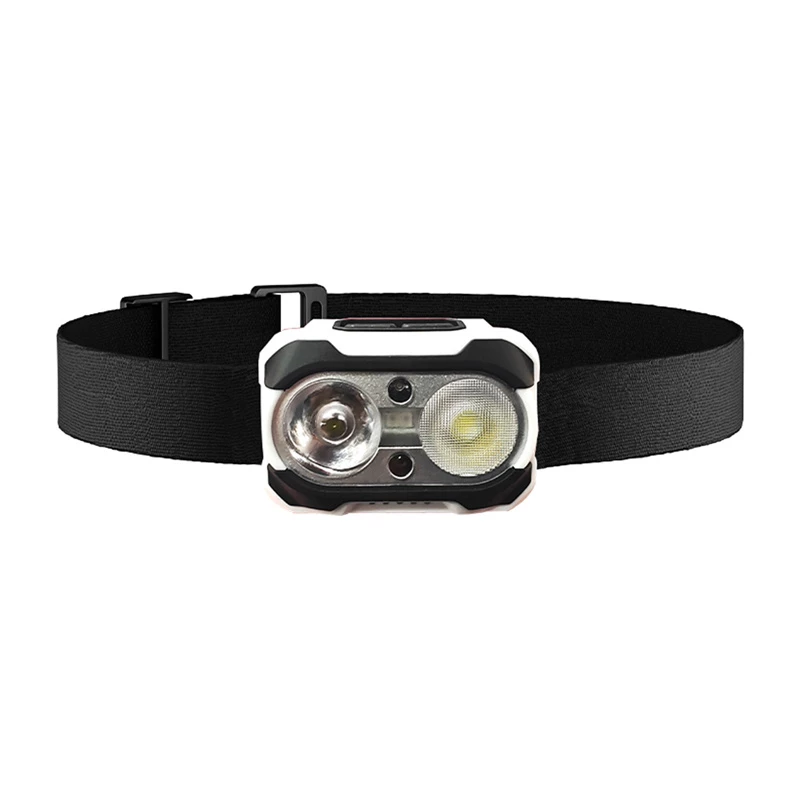 Pealamp Superfire HE10 LED-pealamp, kompaktne käed-vabad valgustus, ühilduv laadimisega